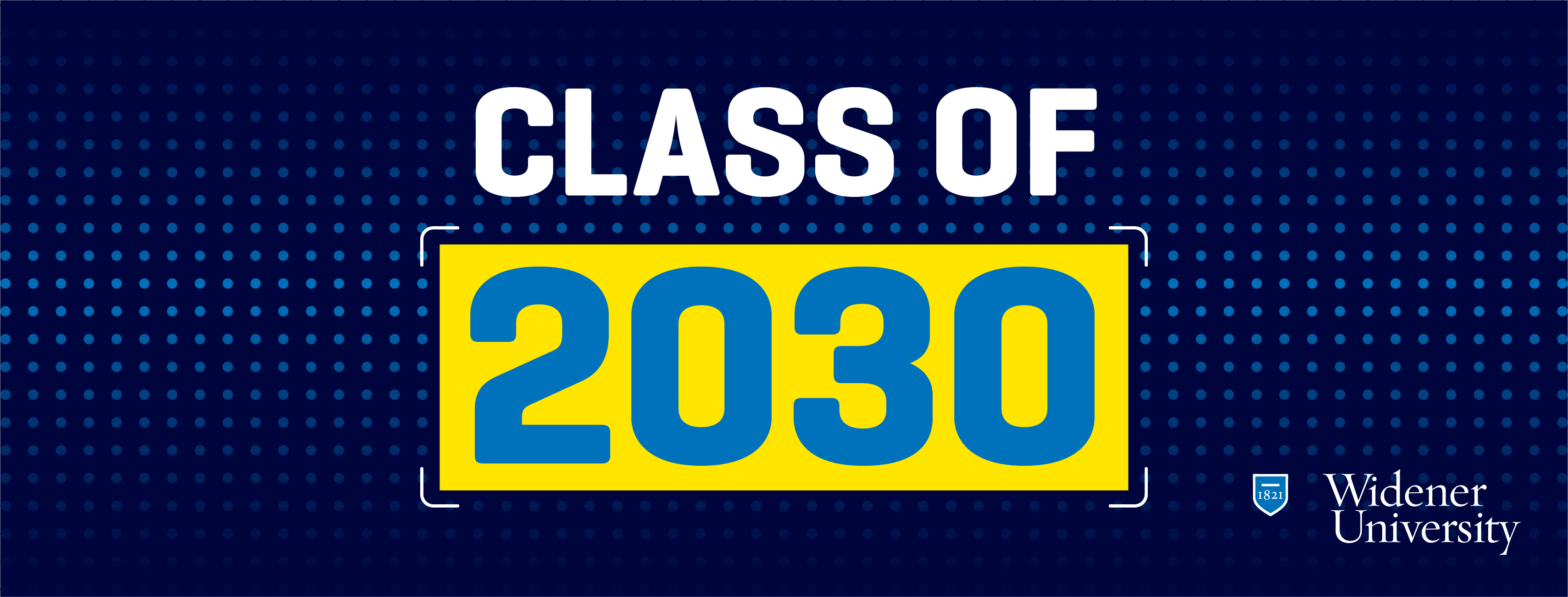 Widener University class of 2030 social media cover photo