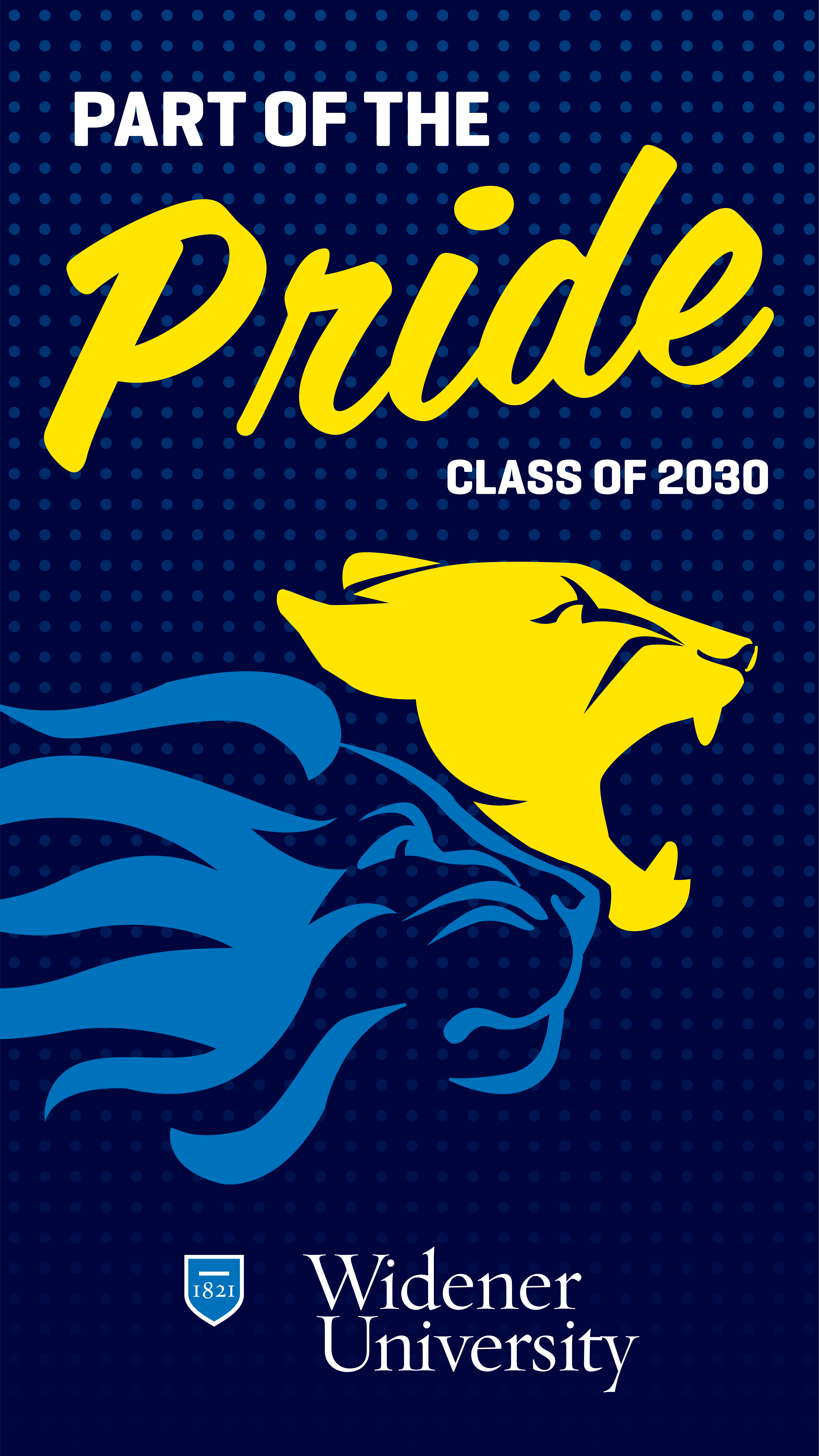 Widener University Social Media Class of 2030 Part of the Pride Phone Wallpaper